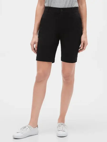 GAP Kraťasy 9" khaki bermuda shorts - Dámské