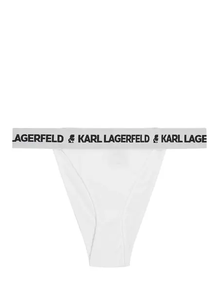 Karl Lagerfeld Nohavičky  čierna / biela