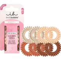 Sada spirálových gumiček Invisibobble Original Cafe au Lait - 8 ks + dárek zdarma