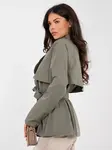 Khaki parka s páskem
