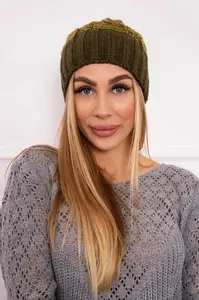 Kesi Paris fleecová čepice K213 modrá+kiwi