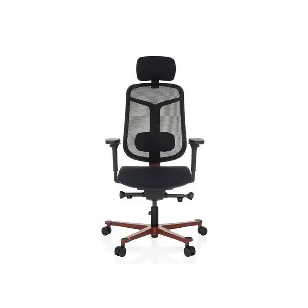 MID.YOU OTOČNÁ ŽIDLE, síťovina, černá