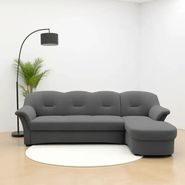 MID.YOU ROHOVÁ ROZKLÁDACÍ POHOVKA, textil, tmavě šedá