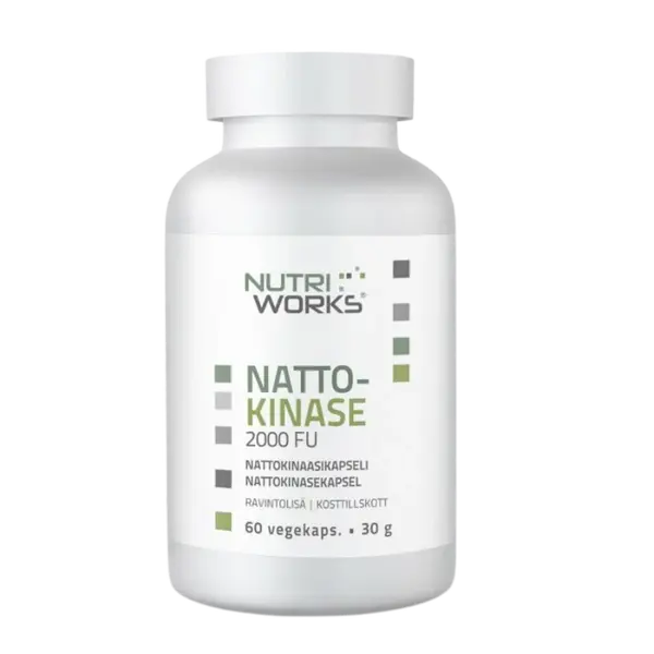 NutriWorks Nattokinase 2000 FU - 60 kapslí