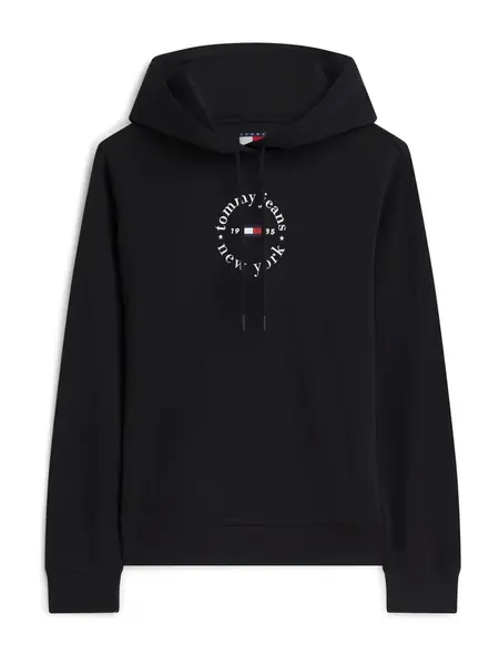 Tommy Jeans Mikina 'ESS'  čierna / biela