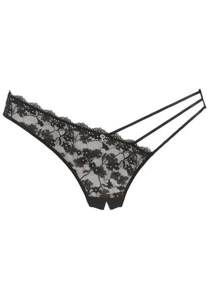 PETITE FLEUR GOLD Tangá  čierna