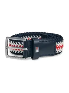 TOMMY HILFIGER Opasky  tmavomodrá / červená / biela