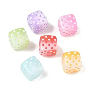 Printed Acrylic European Beads