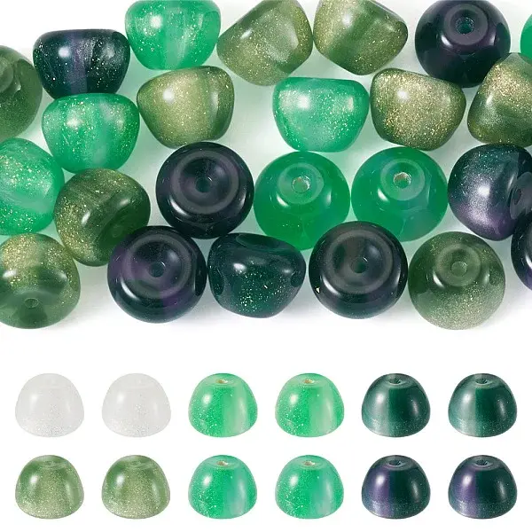 30Pcs 3 Colors Resin UV Reactive Beads