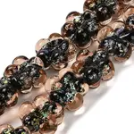 Handmade Dichroic Foil Glass Beads Strands
