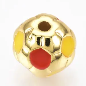 Brass Enamel Beads