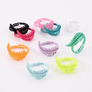 Adjustable Spray Painted Brass Finger Rings