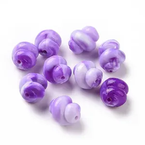 Two Tone Opaque Acrylic Beads