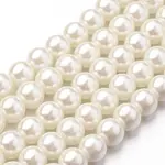 Eco-Friendly Dyed Glass Pearl Round Beads Strands