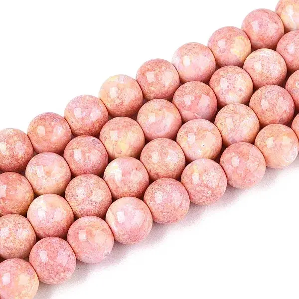 Baking Paint Glass Beads Strands
