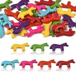28Pcs 7 Colors Synthetic Turquoise Beads