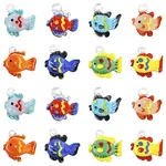 8Pcs 8 Colors Handmade Lampwork Pendants