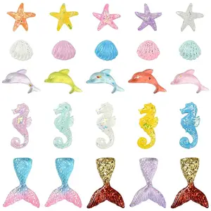 25Pcs 5 Styles Resin Cabochons