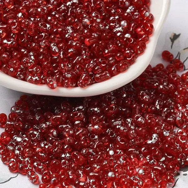 Spray Painted Glass Seed Beads
