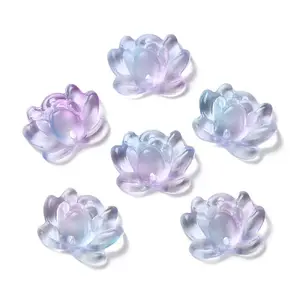 Transparent Glass Connector Charms