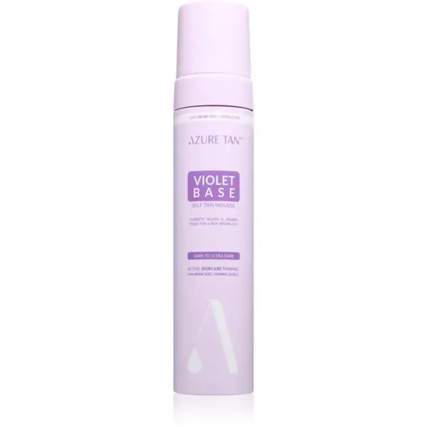 Azure Tan Violet Base samoopalovací pěna odstín Dark To Ultra Dark 200 ml