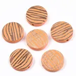 Painted Natural Wood Beads
