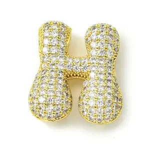 Rack Plating Brass Cubic Zirconia Pendants