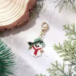 Christmas Themed Glass Seed Beaded Pendant Decorations
