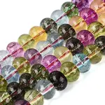 Crackle Transparent Glass Beads Strands