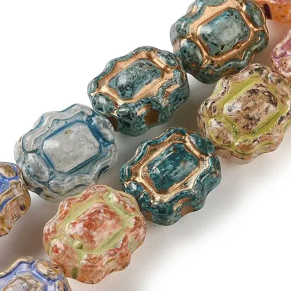 Painted Glass Bead Strands