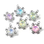 UV Plating Alloy Glass Pendants