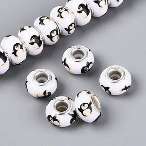 Opaque Resin European Beads