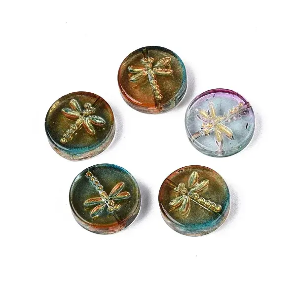 Baking Paint Transparent Glass Beads