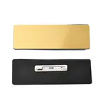 Plastic Blank Name Badge ID Tag with Iron Pins