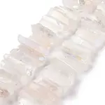 Natural Quartz Crystal Points Beads Strands