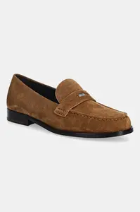 Semišové mokasíny Tory Burch Classic Penny Loafer