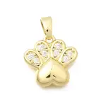 Brass Clear Cubic Zirconia Charms