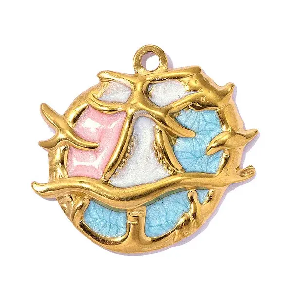 304 Stainless Steel Enamel Pendants
