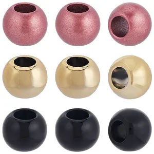 300Pcs 3 Styles Acrylic & ABS Plastic European Beads
