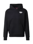 ALPHA INDUSTRIES Mikina 'Signature'  čierna / biela