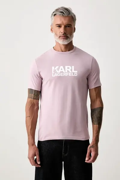 Karl Lagerfeld tričko pánské bavlněné s elastanem
