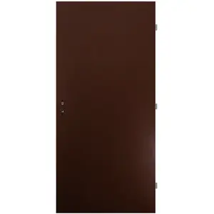 Vnitřní vchodové dveře RT03 90P kovové, hnědý
