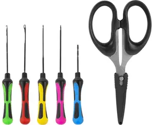 Korum set jehel a nůžky baiting tool a scissor set