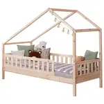 Livetastic DĚTSKÁ POSTEL SE STŘÍŠKOU, 140/200 cm, přírodní barvy