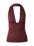 WEEKDAY Top 'Aline'  bordová