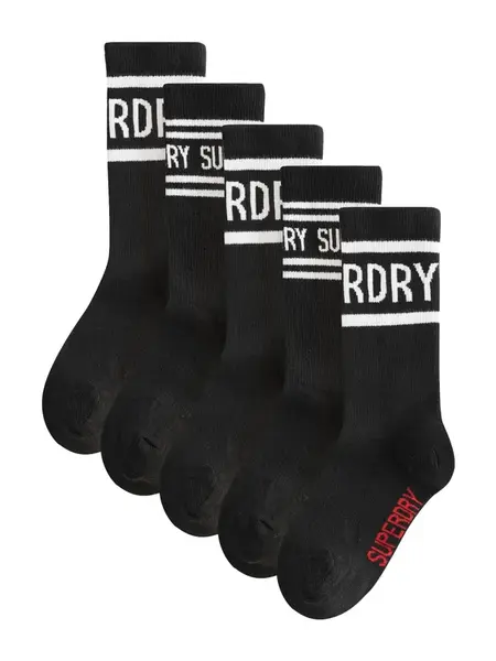 Superdry & Co Ponožky  červená / čierna / biela
