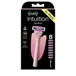 Wilkinson Sword Holicí strojek Intuition Quattro + 8 hlavic