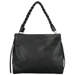 Dámská kožená kabelka na rameno černá - Delami Eligie