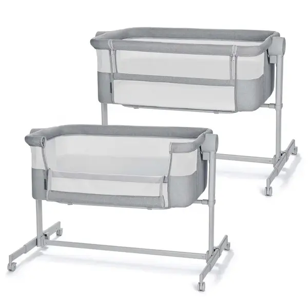 Kinderkraft Postýlka dětská polohovatelná Nestee Up2 Full Light Grey