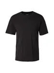 JACK & JONES Tričko 'JJOSAKA'  čierna / prírodná biela